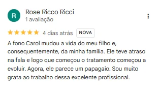 Depoimento de Rose Ricco sobre a Carol Furlan.